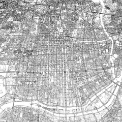 Fototapeta premium 3D illustration of city and urban in Osaka Japan