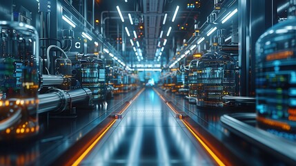 Cutting-Edge AI Lab with Real-Time Data Processing | Lower Third Text Space