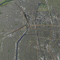 3D illustration of city and urban in Nagoya Japan