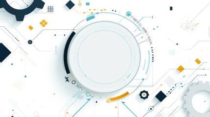 Obraz premium Abstract Futuristic Technology Background