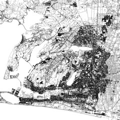 Obraz premium 3D illustration of city and urban in Hamamatsu Japan