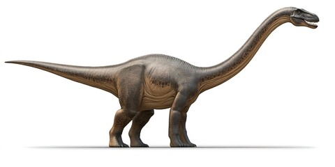 Obraz premium Real Brachiosaurus dinosaur animal wildlife. 