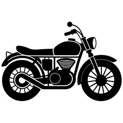 Obraz premium motorcycle isolated on white background vector illustration 