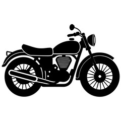 Fototapeta premium motorcycle isolated on white background vector illustration 