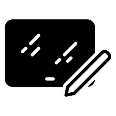 Tablet icon, glyph icon style