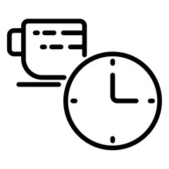 coffee icon, line icon style