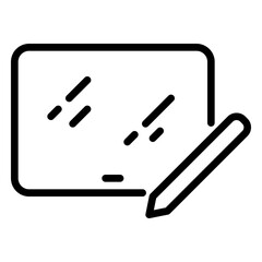Tablet icon, line icon style