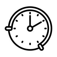 9 to 5 icon, line icon style