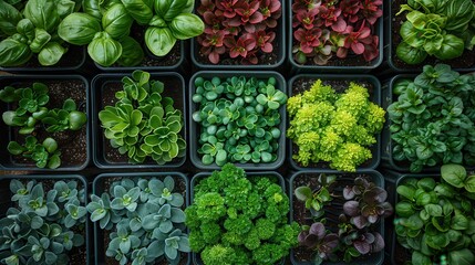 Modern Hydroponic Greenhouse - Aerial View with Blank Space for Text | Eco-Friendly Agriculture Concept Background
