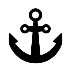 anchor ship set sail icon marine dock sea ocean