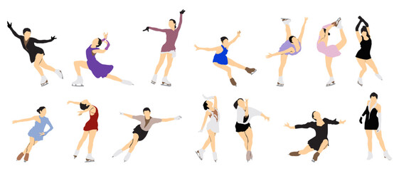 figure skating snow skater set