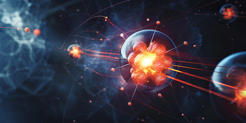 Atomic Particles and Energy Visualization, Scientific Representation of Atomic Structure