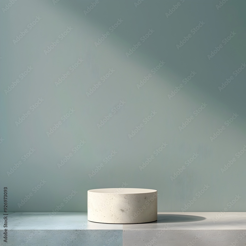Poster minimalist empty backdrop with gentle gradient for product display and presentation