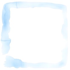 Naklejka premium Blue watercolor splash isolated on white background