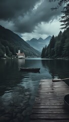 Obraz premium On the lake in Austria
