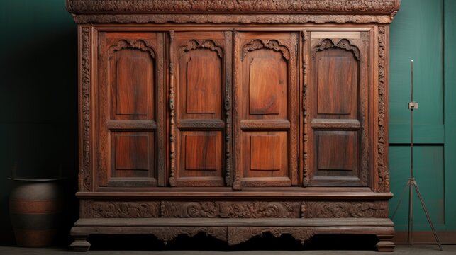 Bengali Almari, Antique wooden cabinet, Wooden Armoire 