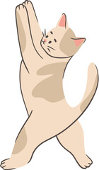 Hand-Drawn Cute Cat Illustration