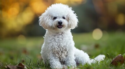 The bichon frise is a french small breed of dog from the group of bichons it is distinguished by curly thick long and silky hair