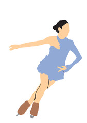 figure skating snow skater 