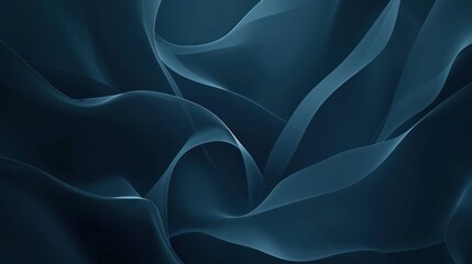 Obraz premium Abstract Blue Swirling Shapes