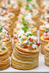   Crab meat salad puff 2