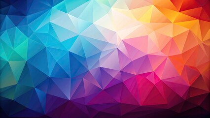 Obraz premium Abstract polygonal geometric background with asymmetrical shapes, digital, vibrant, artistic, illustration, chaotic, 3D, aesthetic, contemporary, minimal, geometric, futuristic, colorful
