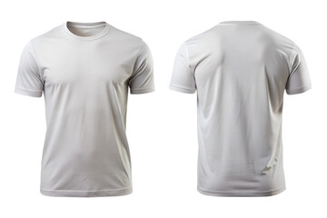 White T-Shirt Mockup - Front and Back View