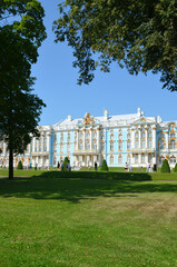 View of the Catherine Palace.  The city of Pushkin