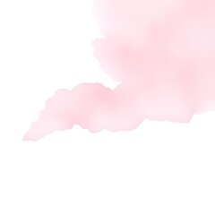 Obraz premium Soft abstract Watercolor pink paper isolated on white background