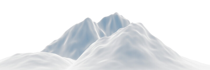 snowy mountain. Snow terrain.