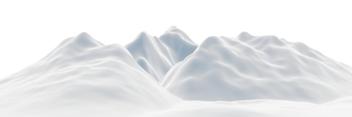 snowy mountain. Snow terrain.