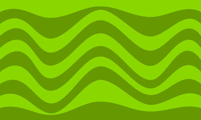 green stripes lines wave curves abstract background