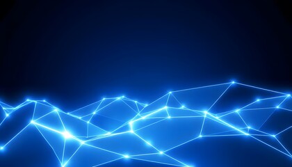 Blue abstract technology background lightning bolt pattern on a dark