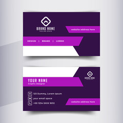 Business Card Design Template For Modern Corporate