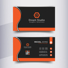 Business Card Design Template For Modern Corporate
