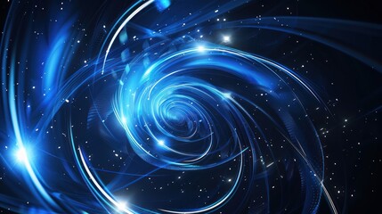 Fototapeta premium Abstract Blue Vortex