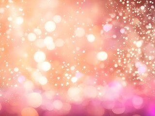 Abstract Blurred Bokeh Background with Warm Golden and Pink Tones

