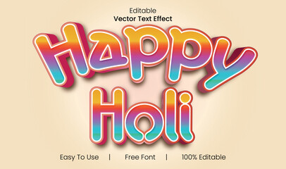 Happy Holi special 3d text effects new collections.