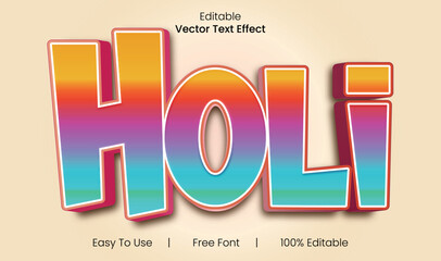 Holi special 3d text effects new collections.