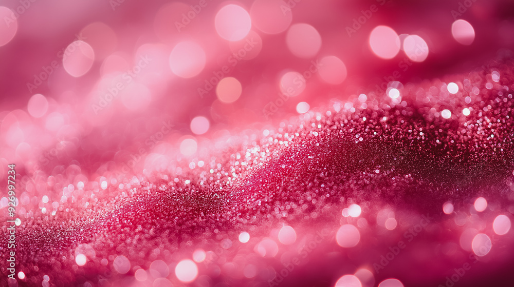 Poster pink glitter texture abstract background with shimmering details and vibrant hues, creating a luxuri