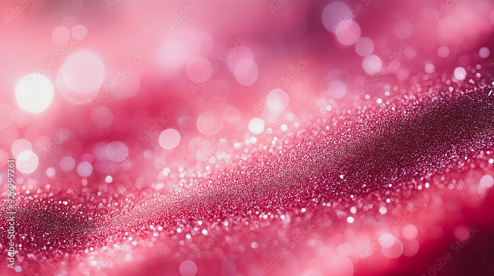 Poster pink glitter texture abstract background with shimmering details and vibrant hues, creating a luxuri