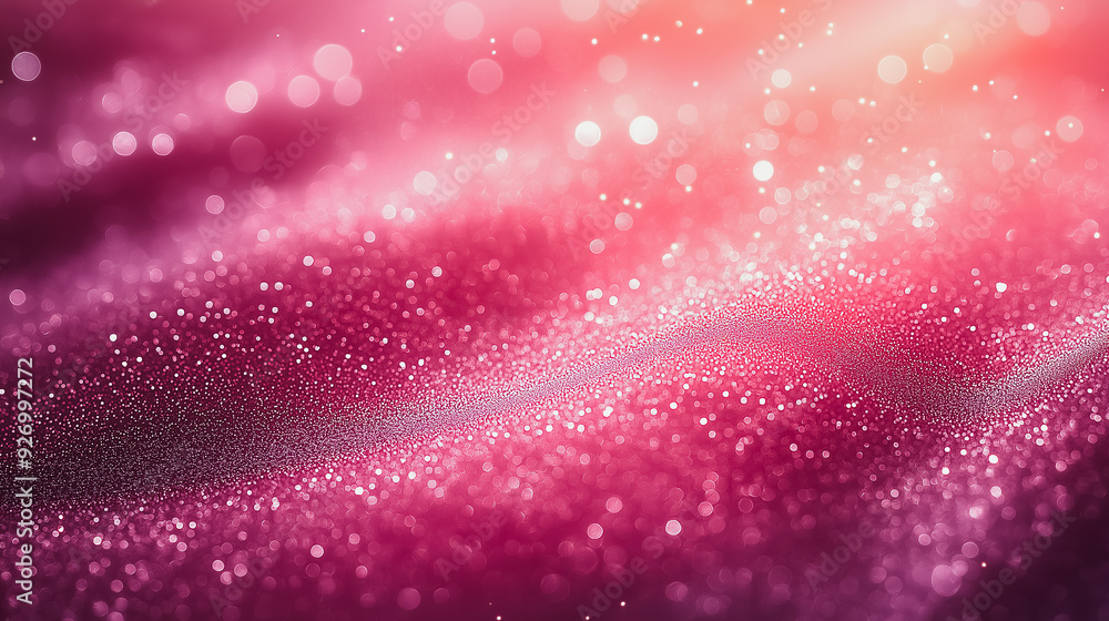Poster pink glitter texture abstract background with shimmering details and vibrant hues, creating a luxuri
