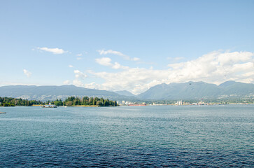 Obraz premium View from Canada Place water front, Vancouver, BC, Canada
