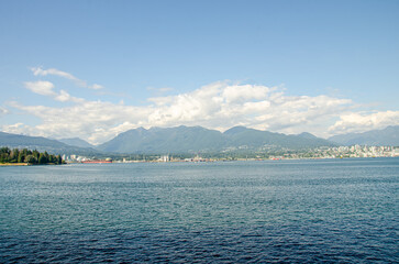 Obraz premium View from Canada Place water front, Vancouver, BC, Canada
