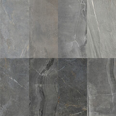 Beautiful patchwork pattern. Mixed of white, grey and dark grey marbles.