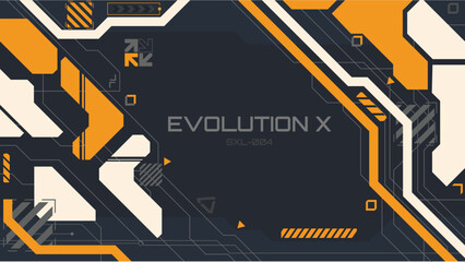 abstract background with  futuristic and cyberpunk style design