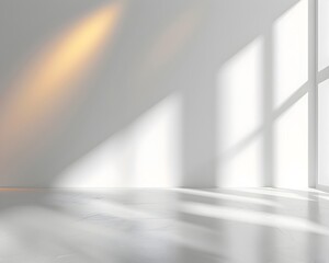 Obraz premium Elegant White Background With Subtle Lighting Ideal for Luxury Product Presentation