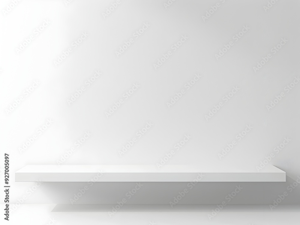 Aufkleber clean white background for product presentation concept with minimal gradient and copy space