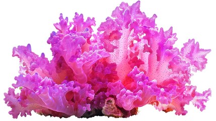 Naklejka premium Pink Coral Isolated on White Background