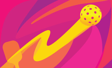 Great abstract art pickleball background design for any media	